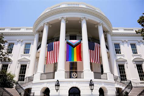 flasher white house|pride banner white house.